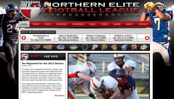 The BLÜ Group partners with Northern Elite Football League and creates a new website for them.