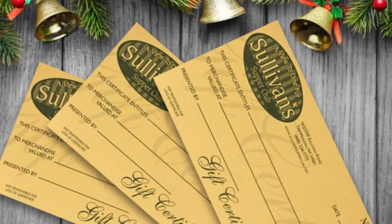 The BLÜ Group partners with Sullivan's Supper Club to write their radio spot for their holiday gift certificate promotion.