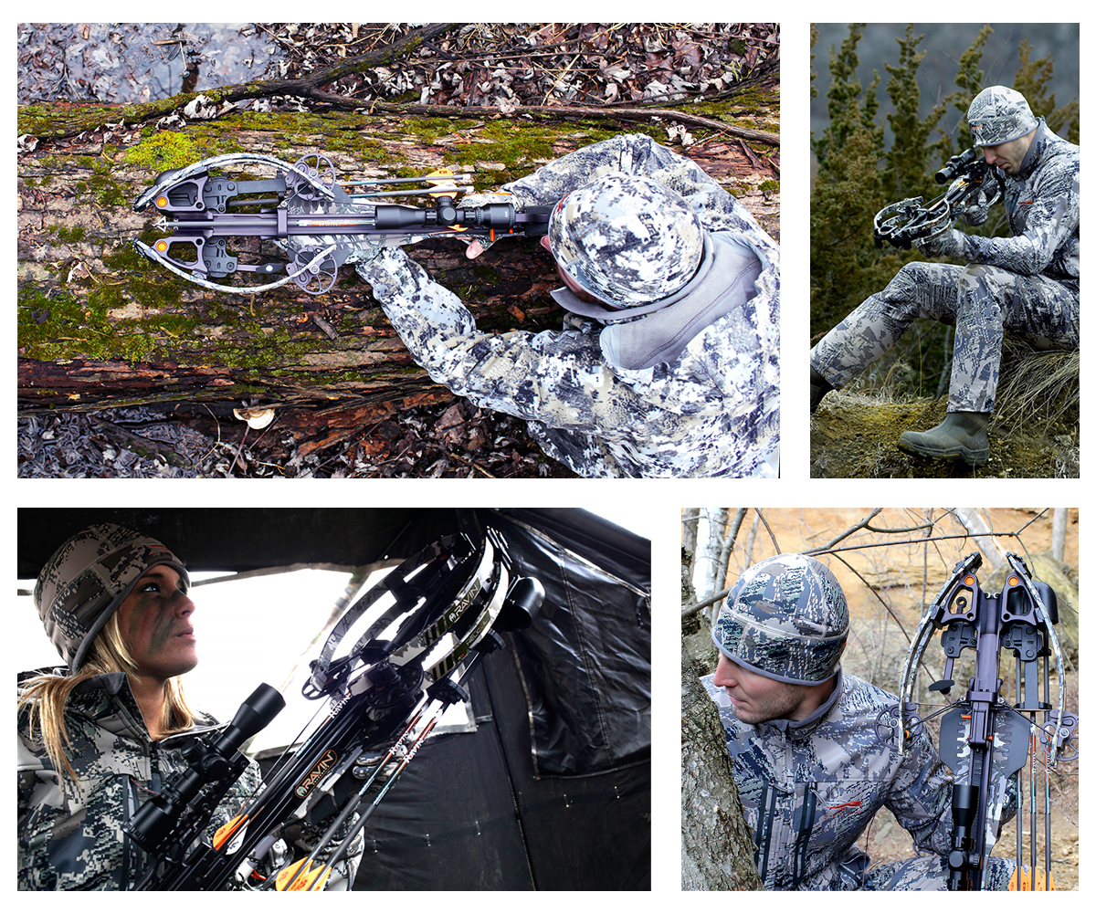 The BLÜ Group Client Work: Photoshoot sample of hunters using the RAVIN crossbow in the field