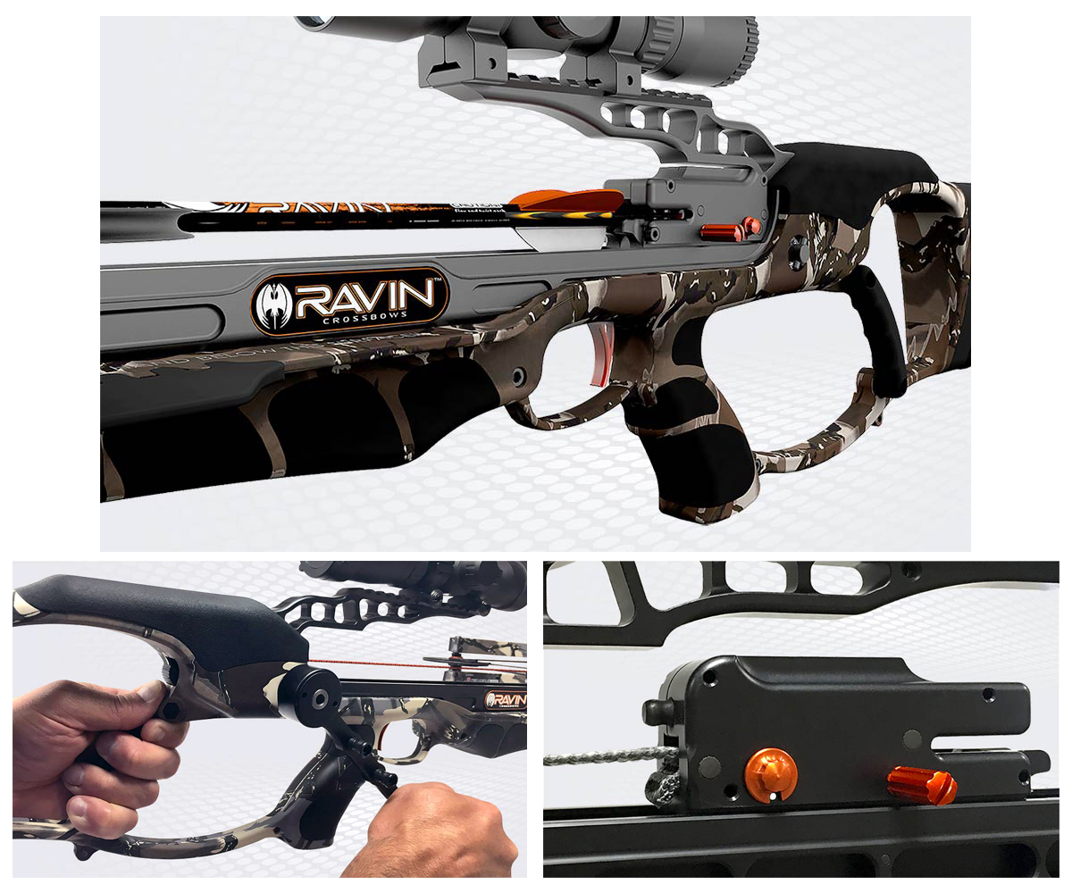 The BLÜ Group Client Work: RAVIN - Product images of the RAVIN Crossbow