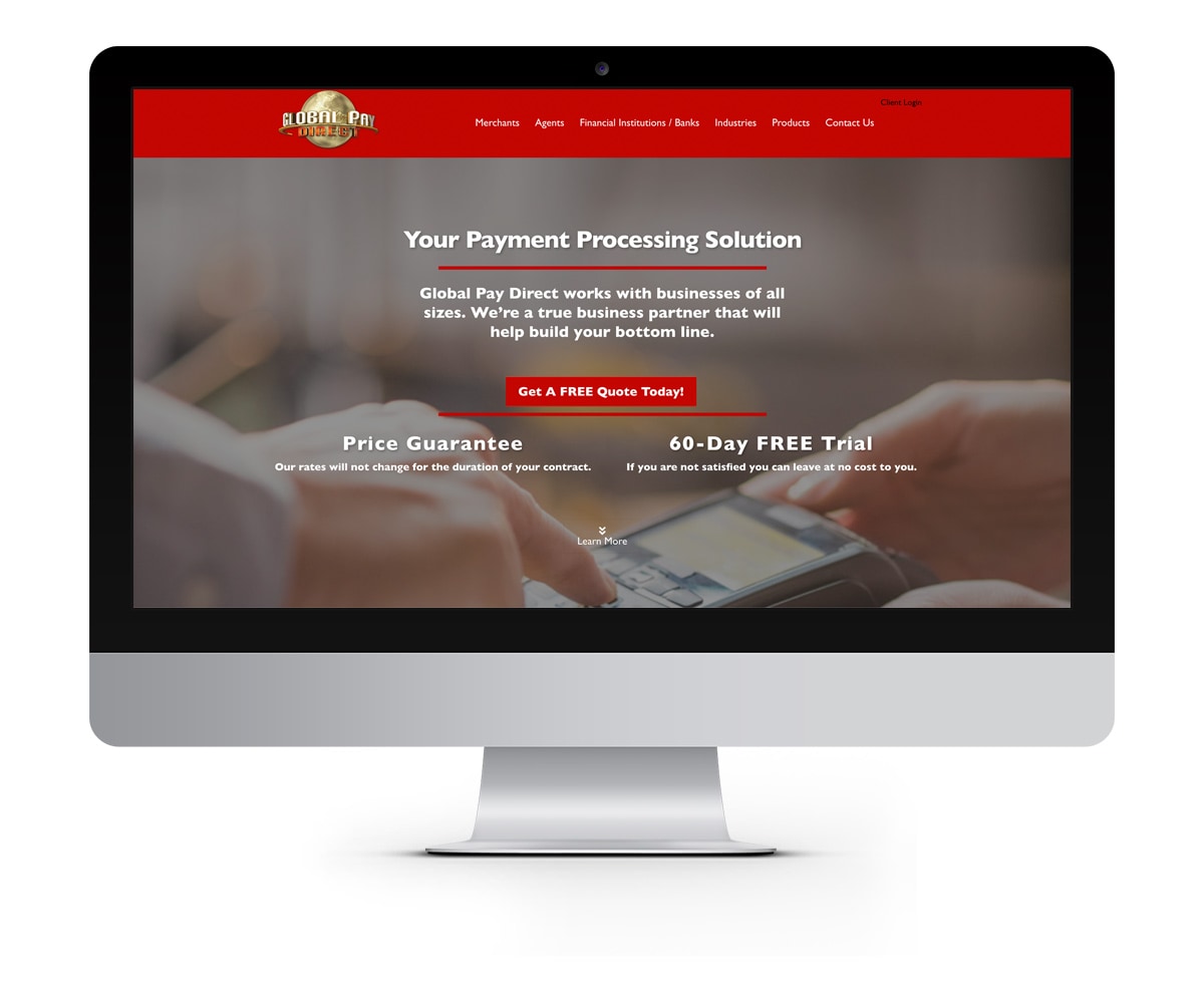The BLÜ Group Client: Global Pay Direct - Payment Processor Website