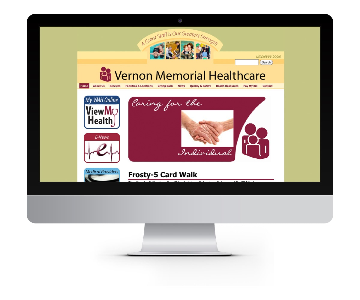 The BLÜ Group Client: Vernon Memorial Healthcare - Website