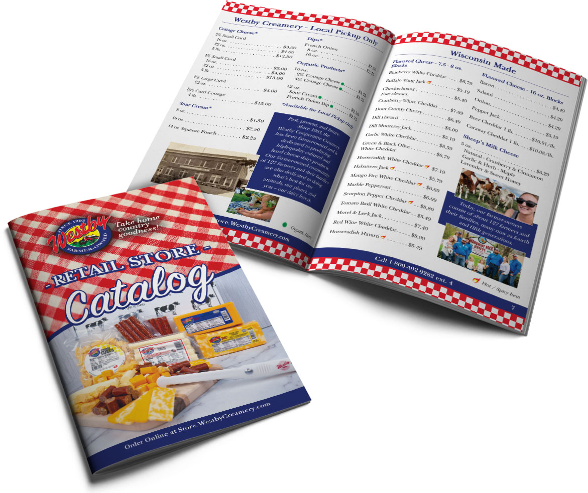 The BLÜ Group Client: Westby Cooperative Creamery - 2024 Store Brochure