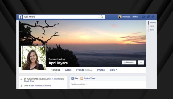 April Myers Memorialized Facebook Account Example. April Myers Memorialized Facebook Account Example.